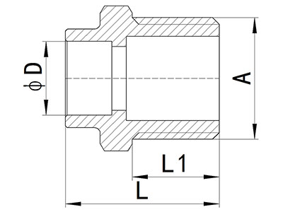 HS340-002 End-Feed Connector Male