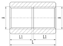 HS330-001 Brass Hex Socket