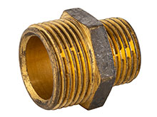 HS330-003 Brass Hex Reducing Nipple