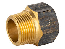 HS330-004 Brass Hex Socket M&F