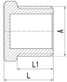 HS330-012 Brass Plug Hex Square