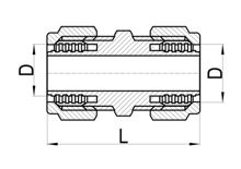 Equal Straight Coupler C×C, HS230-001