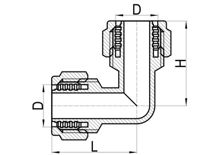 Equal Elbow C×C, HS230-004