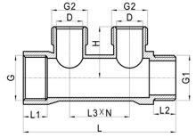 Straight Compression Manifold, HS230-014